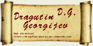 Dragutin Georgijev vizit kartica